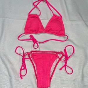 BRAND NEW Hot Pink Shein Bathing Suit